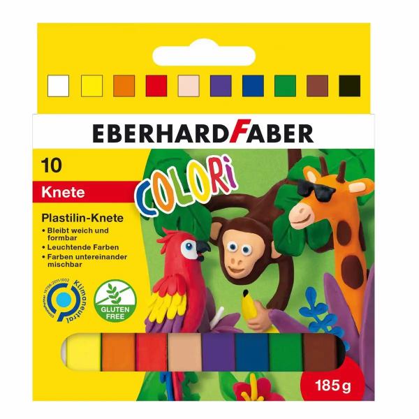 EBERHARD FABER Colori Plastilin-Knete sortiert - 10er Box