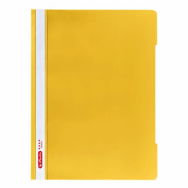Schnellhefter Gelb, A4 Plastik Quality, von Herlitz **