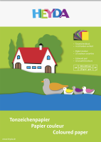 Brunnen Tonzeichen-Block A4, verschieden Farben Brunnen Tonzeichen-Block A4, verschieden Farben