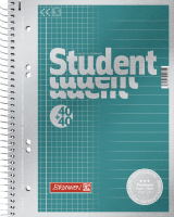 Collegeblock Premium Student „DUO“, A5, 80 Blatt / 160 Seiten, kariert/liniert, petrol Collegeblock Premium Student „DUO“, A5, 80 Blatt / 160 Seiten, kariert/liniert, petrol