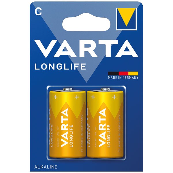 VARTA Batterien C 2er LONGLIFE