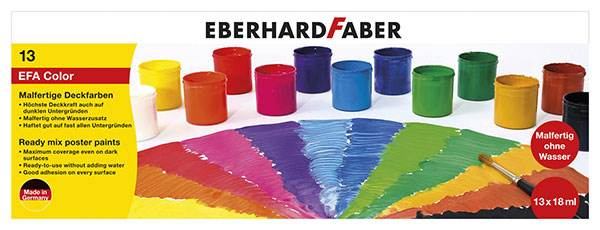 EBERHARD FABER Malfertige Deckfarben - 13er Set à 18ml