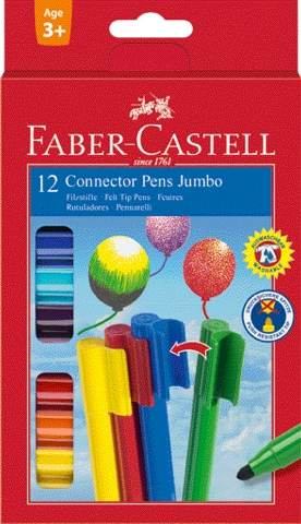 Faber-Castell Filzstift Jumbo CONNECTOR 12er Etui