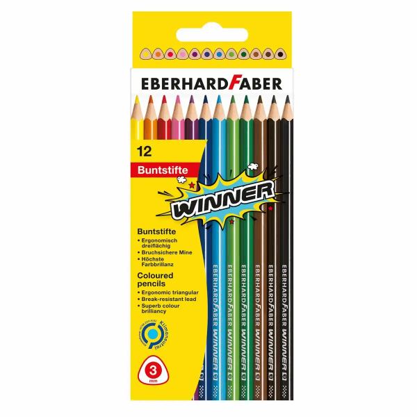 EBERHARD FABER TRI WINNER Buntststifte - 12er Etui **