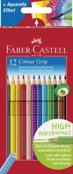 Faber-Castell Buntstift Colour GRIP 12er Kartonetui