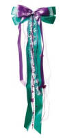 NESTLER Schultütenschleife türkis/lila/Perlen ca. 23x50 cm NESTLER Schultütenschleife türkis/lila/Perlen ca. 23x50 cm