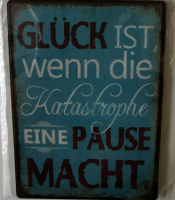 Magnetschild - 7x5cm - Glück ist, wenn ... Magnetschild - 7x5cm - Glück ist, wenn ...