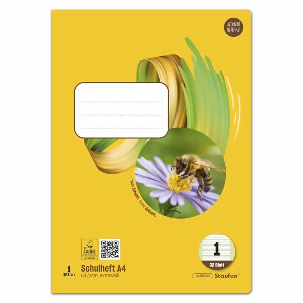 Staufen Schulheft Style Lineatur 1 liniert 32 Blatt 80g/m² DIN A4