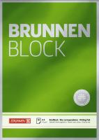 Brunnen Briefblock Premium, A4, Lineatur 20,  unliniert ** Brunnen Briefblock Premium, A4, Lineatur 20,  unliniert **