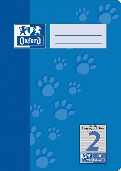 Oxford Schulheft Lineatur 2 liniert 16 Blatt DIN A5 **