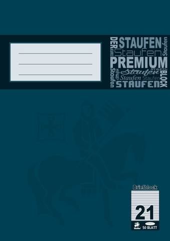 Staufen Briefblock A4 – Lineatur 21 - 50Blatt - liniert