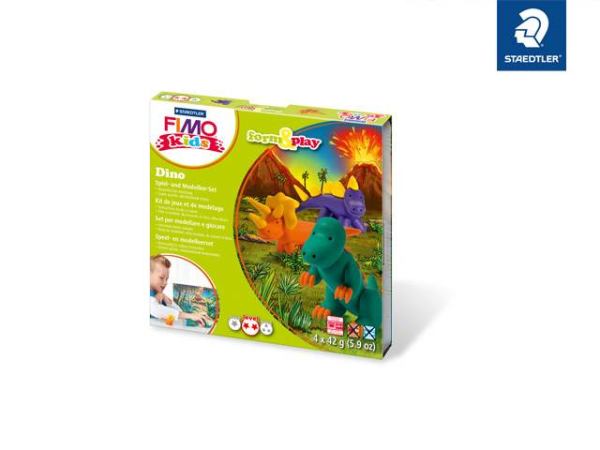 STAEDTLER Set Modelliermasse Fimo kids F&P Dino