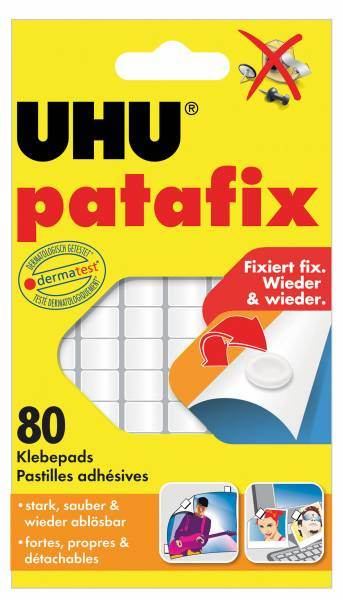 UHU patafix Original, wieder ablösbar, weiß, 80 Klebepunkte