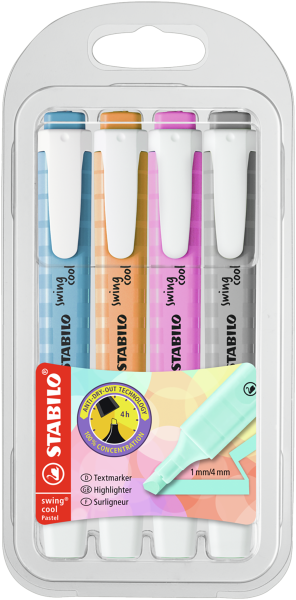 Textmarker STABILO® swing® cool Pastel Etui