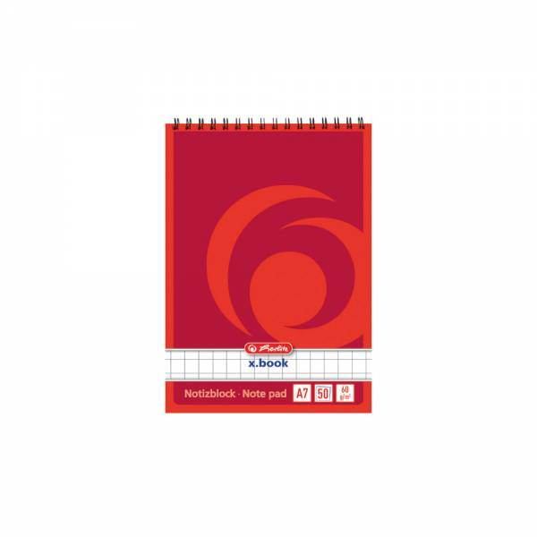 Herlitz xbook A7 50bl rot