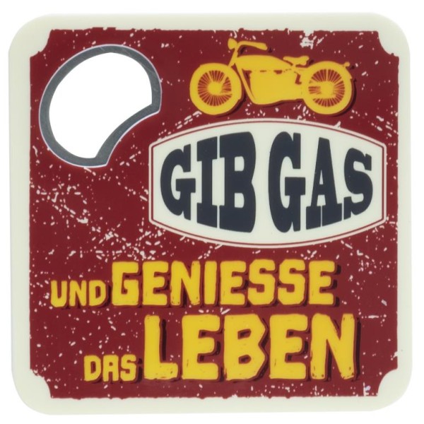 Sheepworld Untersetzer mit Flaschenöffner »Gib Gas«