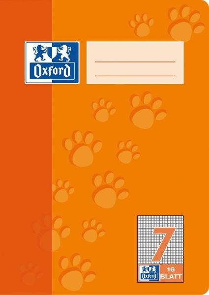 Oxford Schulheft Lineatur 7 großkariert 16 Blatt DIN A5 **