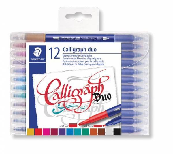 STAEDTLER Doppelfasermaler Calligraph duo 12er - Auslaufartikel