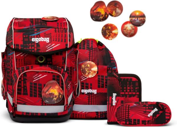 ergobag cubo Schulranzen-Set AlarmBärreitschaft