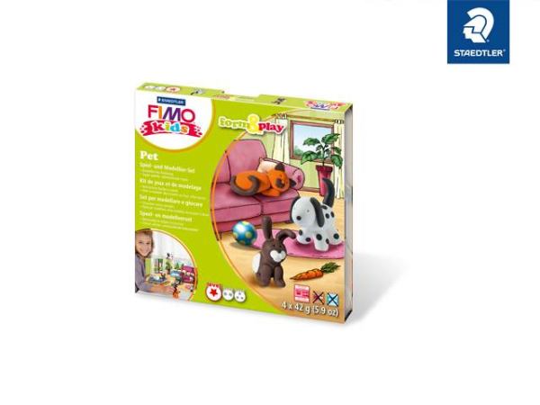 STAEDTLER Set Modelliermasse Fimo kids F&P Pet