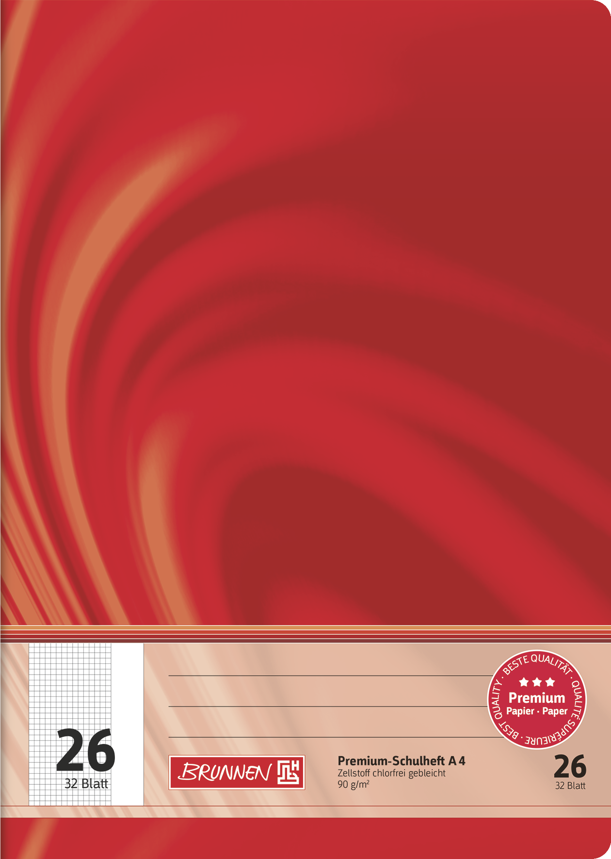 DULA Schulhefte 5er Pack - Kariert A4 Mit 10mm Karos - Perfekt Für Schule & Studium