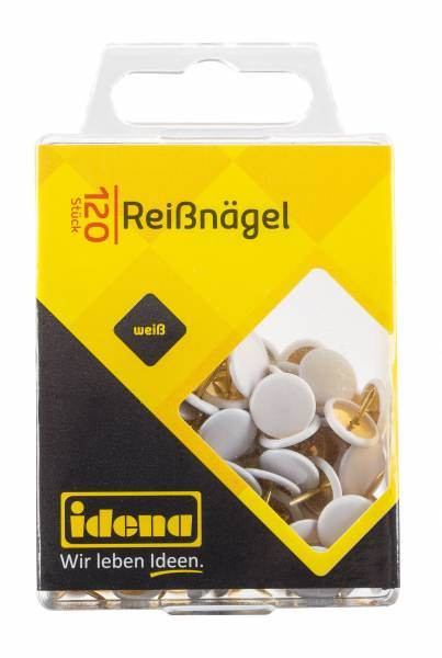 Idena Reißnägel weiß - 120 Stück