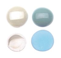 Glasnuggets 200g, blau,weiß,hellblau, Muggelsteine **