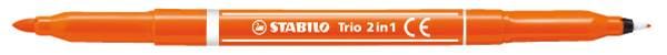 Filzstift und Fineliner in einem STABILO® Trio® 2 in - Orange