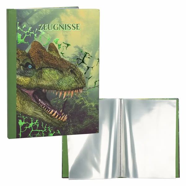 Idena Zeugnismappe Dino 12 Hüllen DIN A4 **