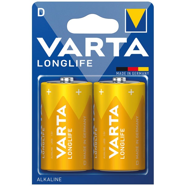VARTA Batterien D 2er LONGLIFE D 2er