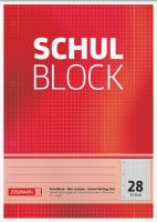 Brunnen Schulblock gelocht, A4, Lineatur 28, 50 Blatt, rot ** Brunnen Schulblock gelocht, A4, Lineatur 28, 50 Blatt, rot **