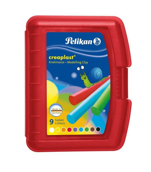Pelikan Wachsknete Creaplast® BOX in Transparent Rot
