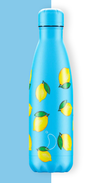 CHILLY`S Trinkflasche Bottle New Icons Lemon 500ml