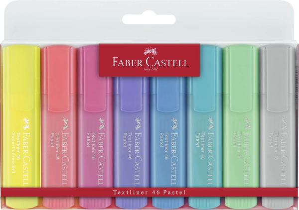 Faber-Castell Textmarker TL 46 SF + Pastell 8er Etui ***