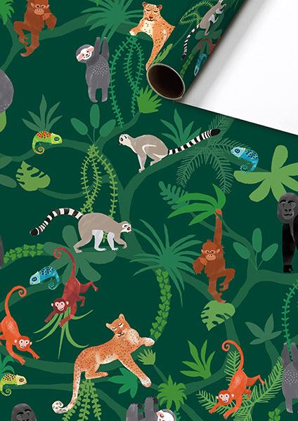 Geschenkpapier Jungle von Stewo 70x200cm-Copy