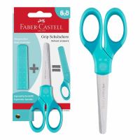 FABER-CASTELL Schulschere Grip türkis Blister ** FABER-CASTELL Schulschere Grip türkis Blister **