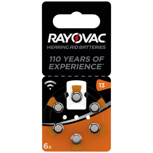 VARTA Batterien RAYOVAC Hearing Größe 13, 6er Packung