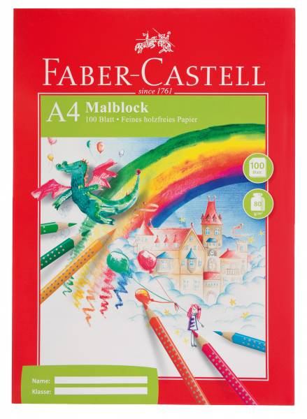 Faber-Castell Malblock A4 FSC-Mix - 100 Blatt