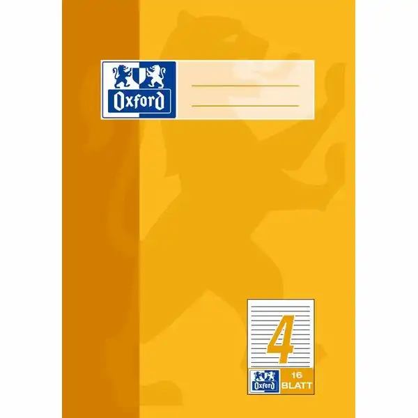 Oxford Schulheft Lineatur 4 liniert 16 Blatt DIN A5 **