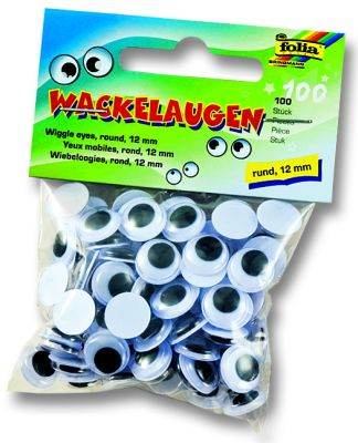 Wackelaugen Set 100 Stück Ø 12mm
