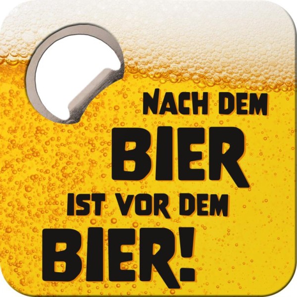 Sheepworld Untersetzer mit Flaschenöffner »Nach dem Bier«