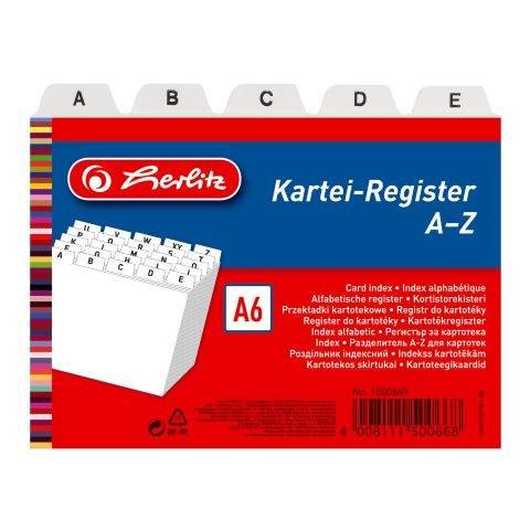 Herlitz Kartei-Register A-Z A6