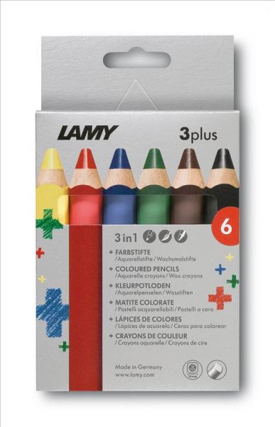 LAMY 3plus 6er Set Farbstifte
