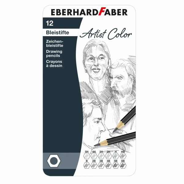 EBERHARD FABER Zeichenbleistifte 12er - im Metalletui **
