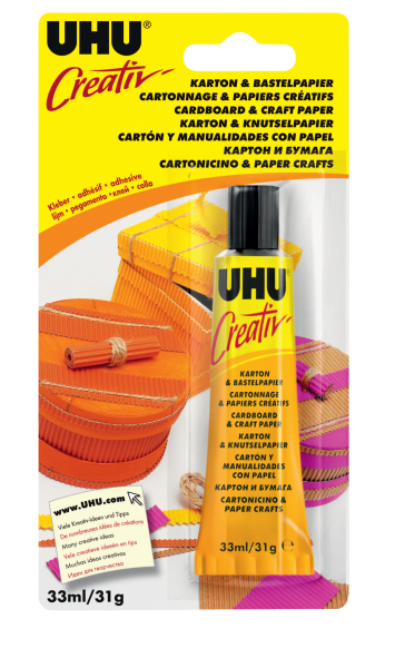 UHU Creativ' KARTON & BASTELPAPIER 33 ml Tube