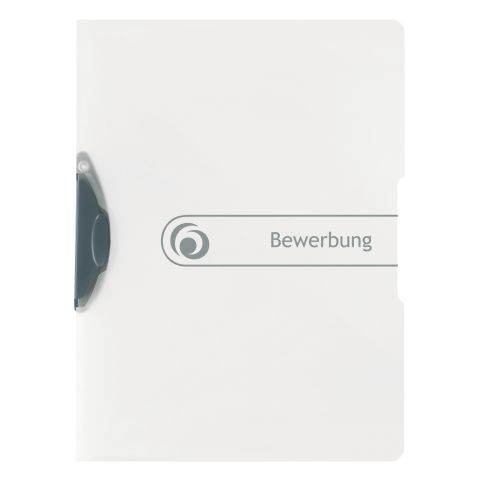 Herlitz Bewerbungsmappe A4 - Express-Clip - farbl/transparent - PP-Folie - 30 Blatt - Swing-Mechanik