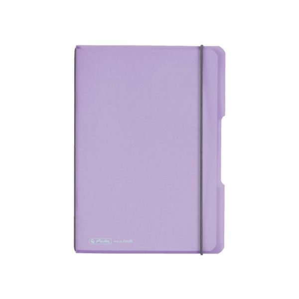Herlitz my.book flex Notizheft .A5,40Bl kariert flieder, PP