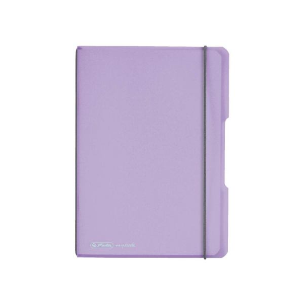 Herlitz my.book flex Notizheft .A5,40Bl kariert flieder, PP