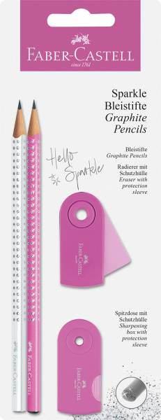 Faber-Castell Schreibset Sparkle pearl pink/weiss BK