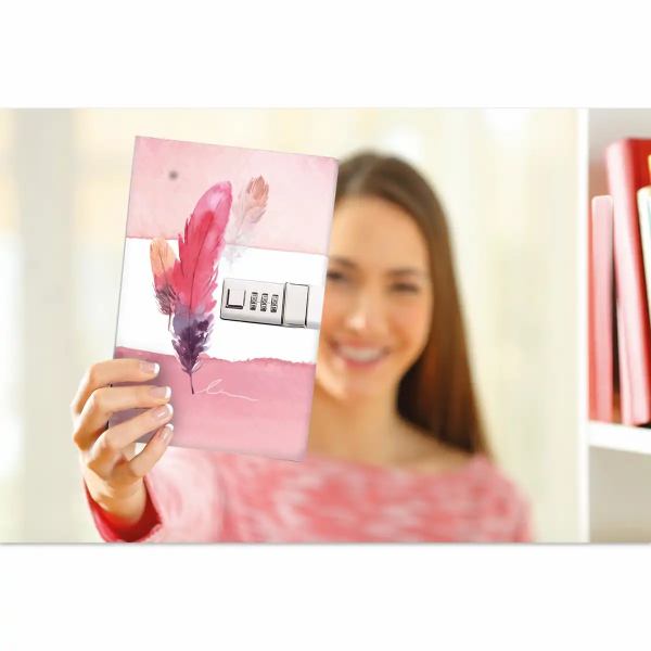 TRÖTSCH Tagebuch Feather mit Zahlenschloss **
